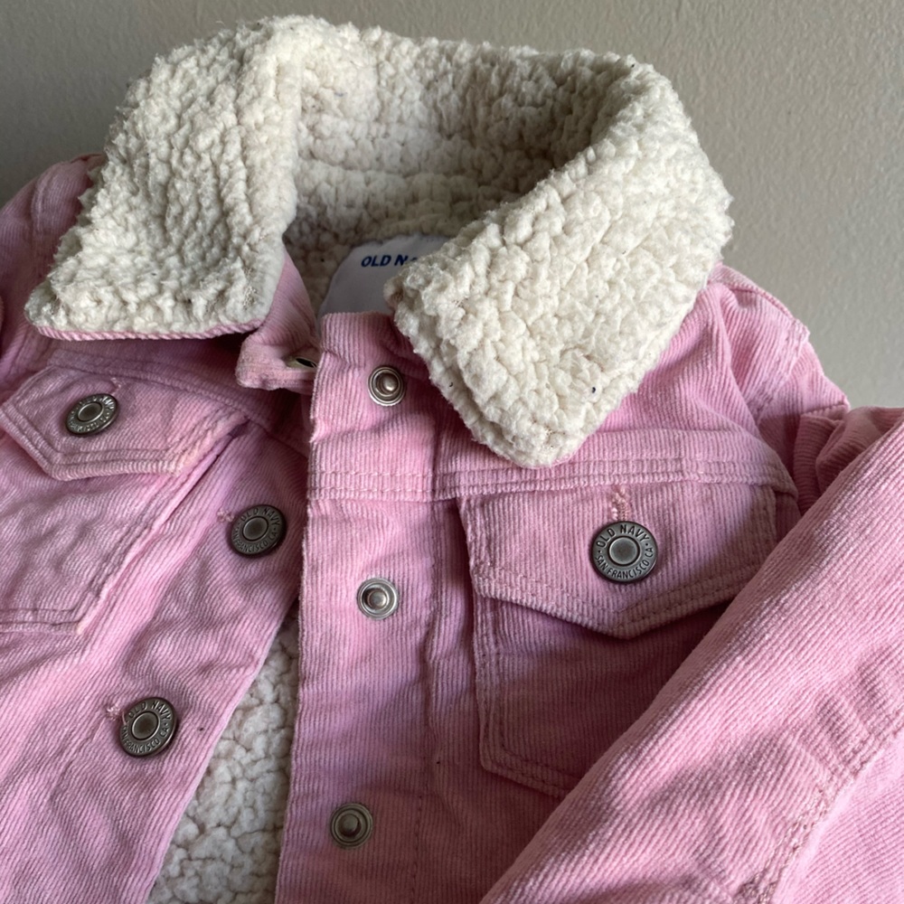 Old navy pink corduroy jacket